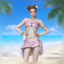 inZOI泳装-粉雾花漾 