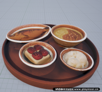 中式食物摆件