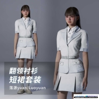 inZOI翻领衬衫短裙套装Mod