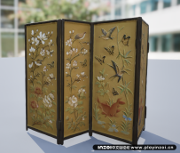 沐浴桶搭配屏风